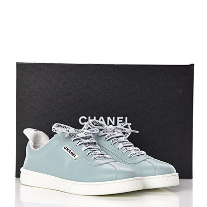 Chanel Calfskin CC Sneakers 36.5 Blue 11 of 11