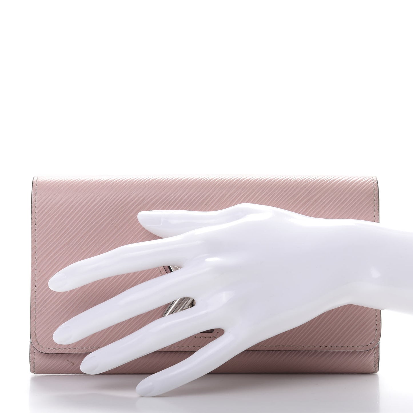 Epi Twist Wallet Rose Ballerine