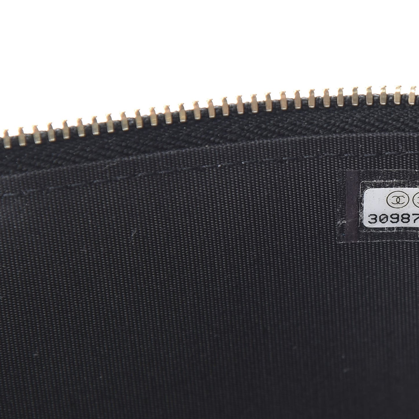 Raffia Jute Striped Small Vanity Case With Chain Black Beige