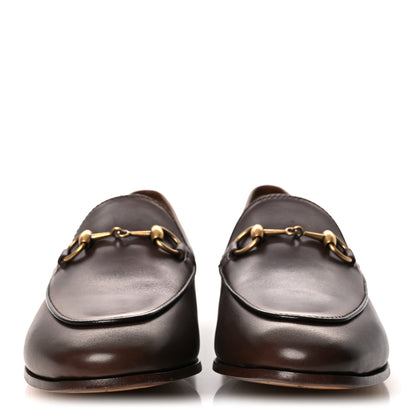 Gucci Calfskin Womens Jordaan Loafers 37 Fondente Brown 3 of 12