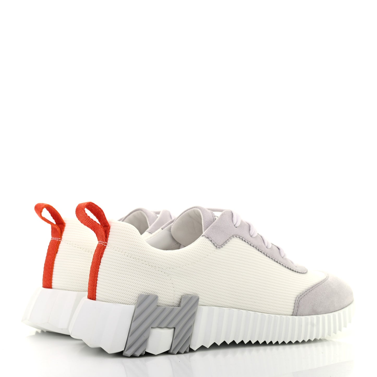Technical Canvas Suede Bouncing Sneakers 37 White Multicolor