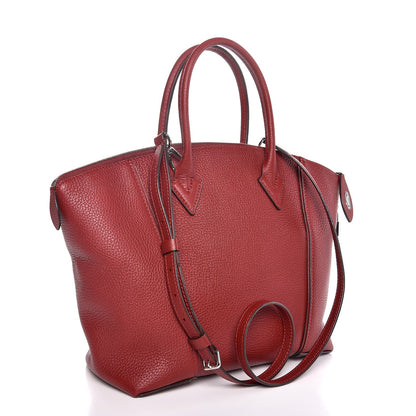 Louis Vuitton Cuir Taurillon Soft Lockit PM Griotte 3 of 8