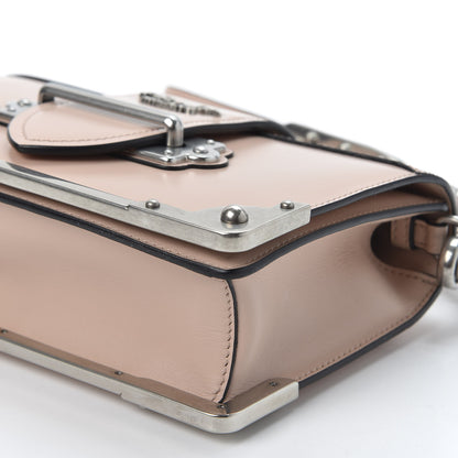 Prada Spazzolato Soft Calf Cahier Chain Wristlet Clutch Pesca 6 of 8