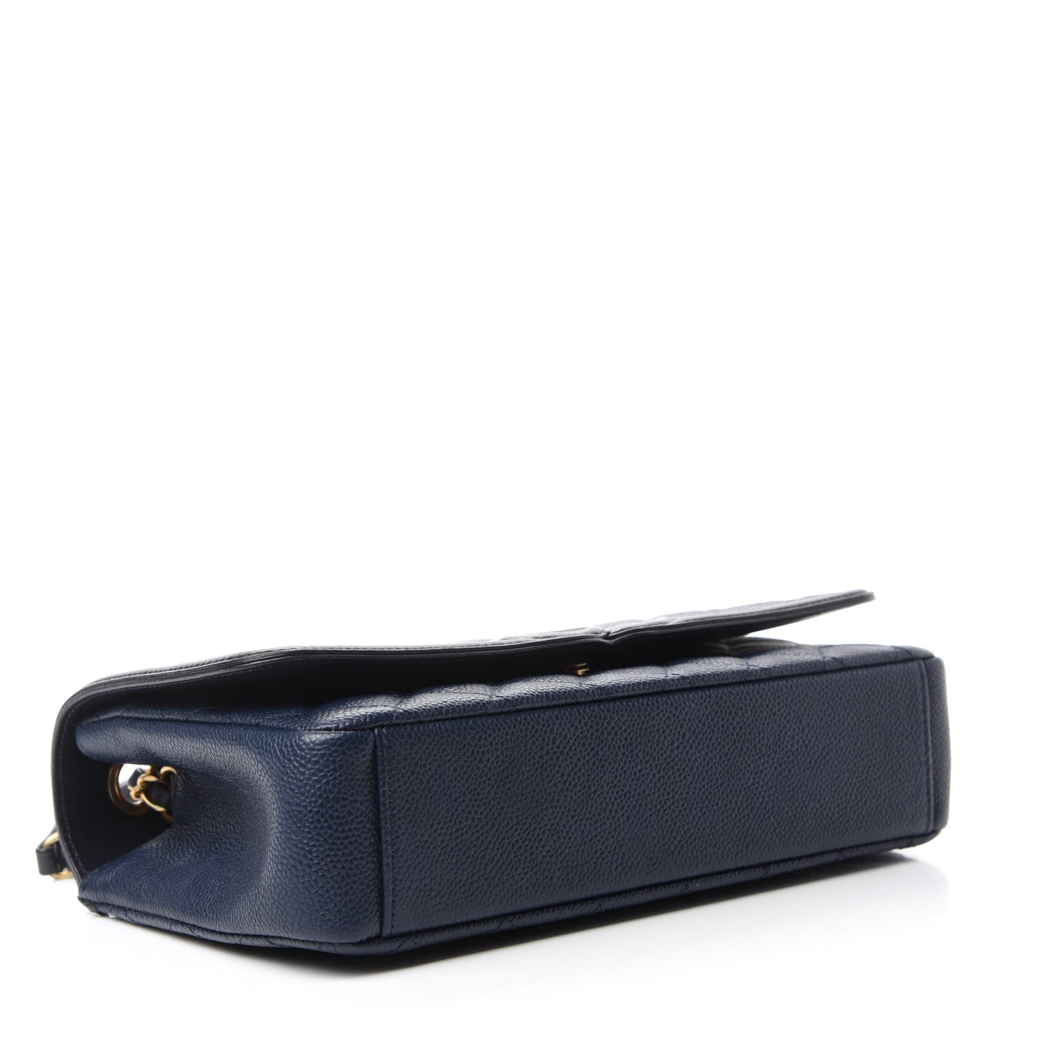 Chanel Caviar Quilted Medium CC Filigree Flap Navy Black 4 of 11