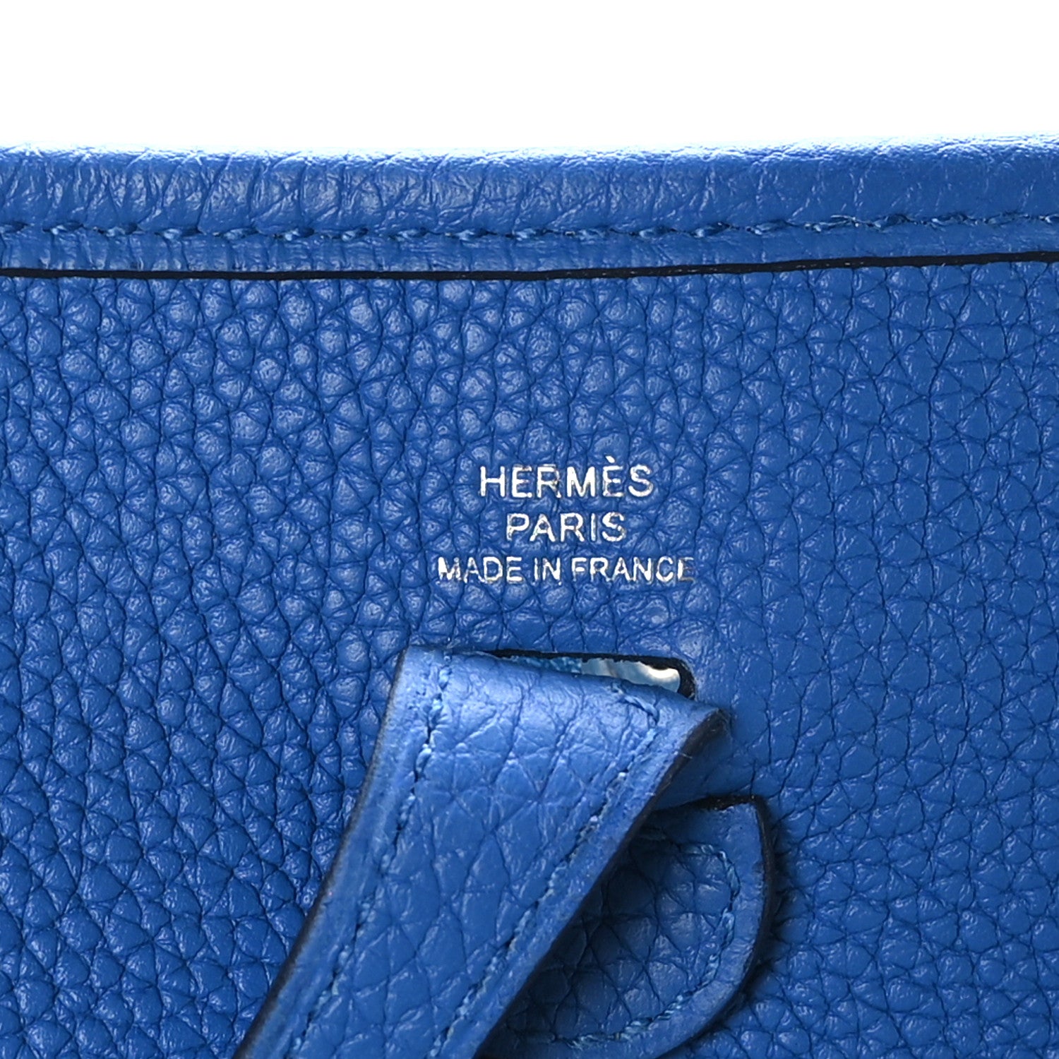 Hermes Taurillon Clemence Evelyne TPM Bleu Zellige 6 of 9