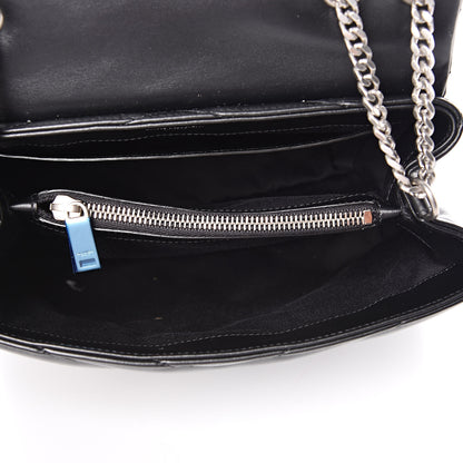 Saint Laurent Calfskin Y Quilted Monogram Small Loulou Chain Satchel Black 5 of 9