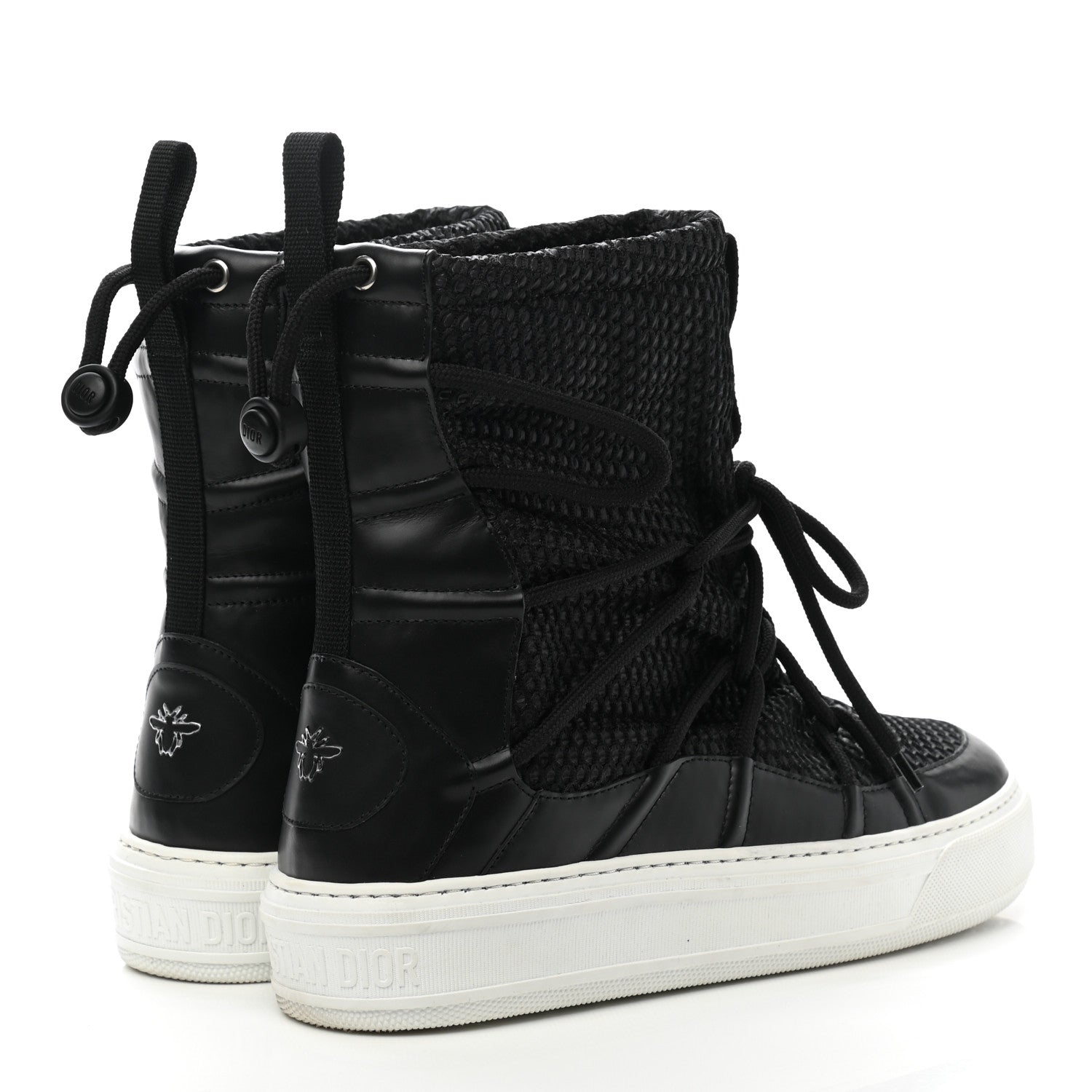 Christian Dior Resille Calfskin Womens Dior Solar Ankle Boots 39 Black 4 of 8