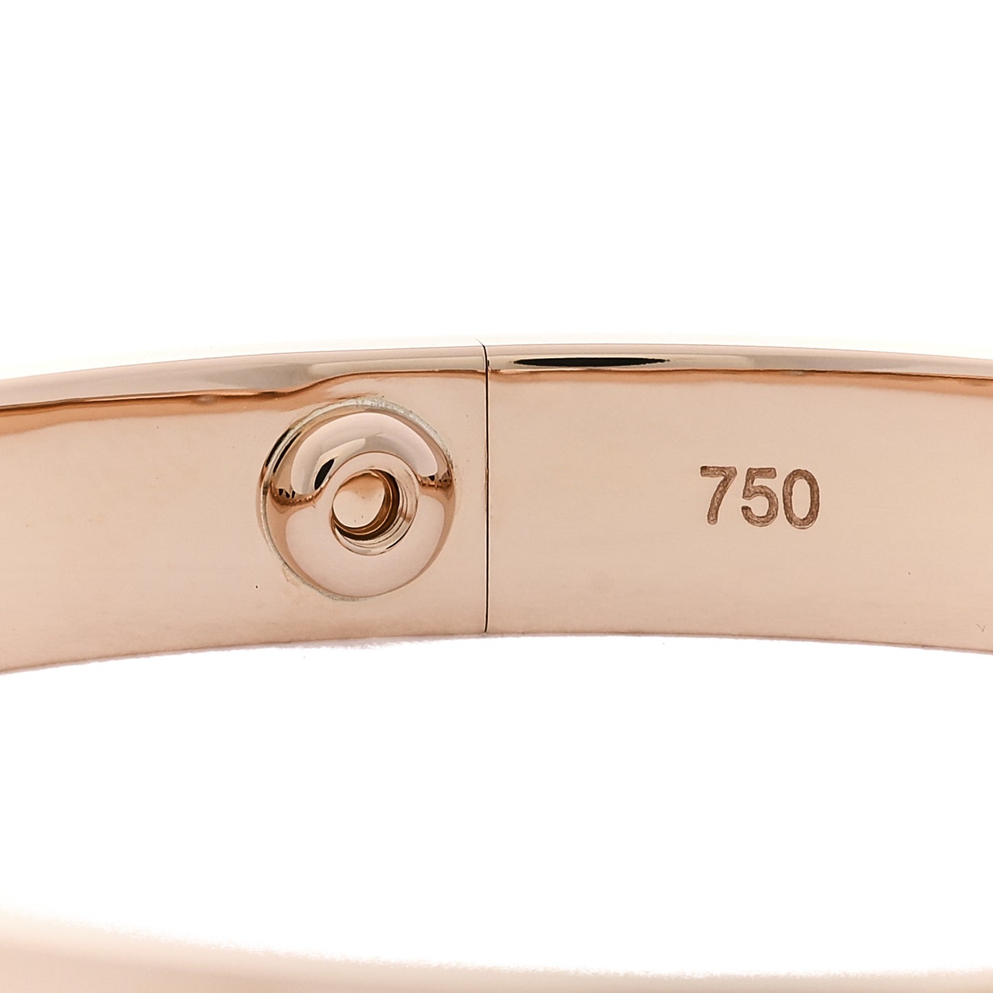18K Pink Gold 4 Diamond LOVE Bracelet 16