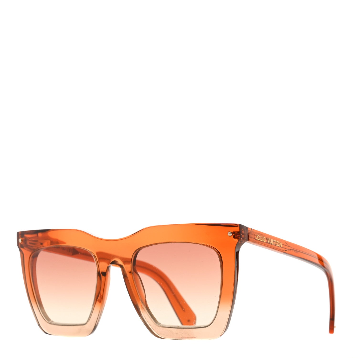 Louis Vuitton Acetate Sunglasses Z1368W Orange 1 of 8