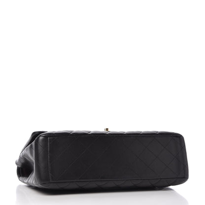 Chanel Lambskin Quilted Maxi Double Flap Black 4 of 10
