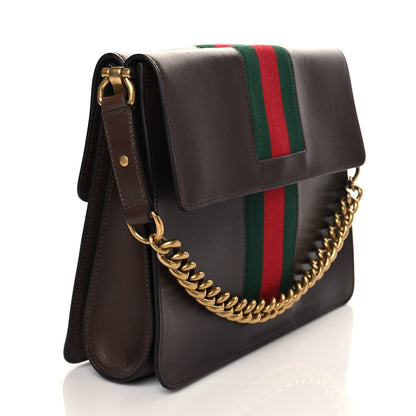 Gucci Tuscany Lux Calfskin Web GG Marmont Shoulder Bag Fondent 3 of 11