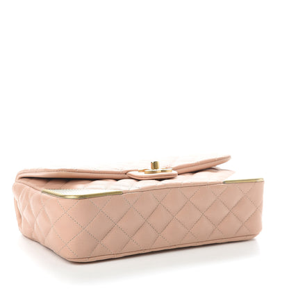 Chanel Calfskin Quilted Rock The Corner Flap Beige 4 of 11
