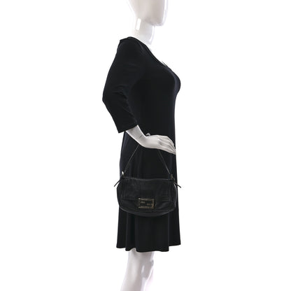 Fendi Nappa Elefante Mini Mama Baguette Black 2 of 9