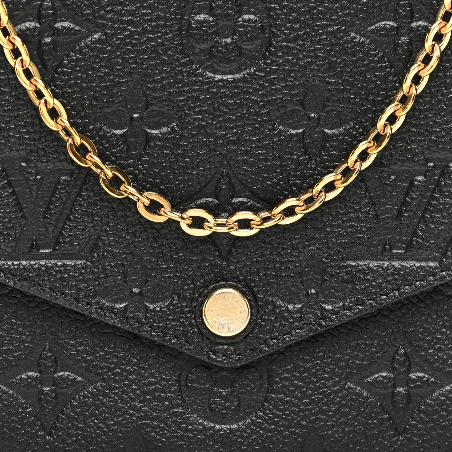 Empreinte Pochette Felicie Chain Wallet Black