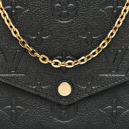 Louis Vuitton Empreinte Pochette Felicie Chain Wallet Black 7 of 9