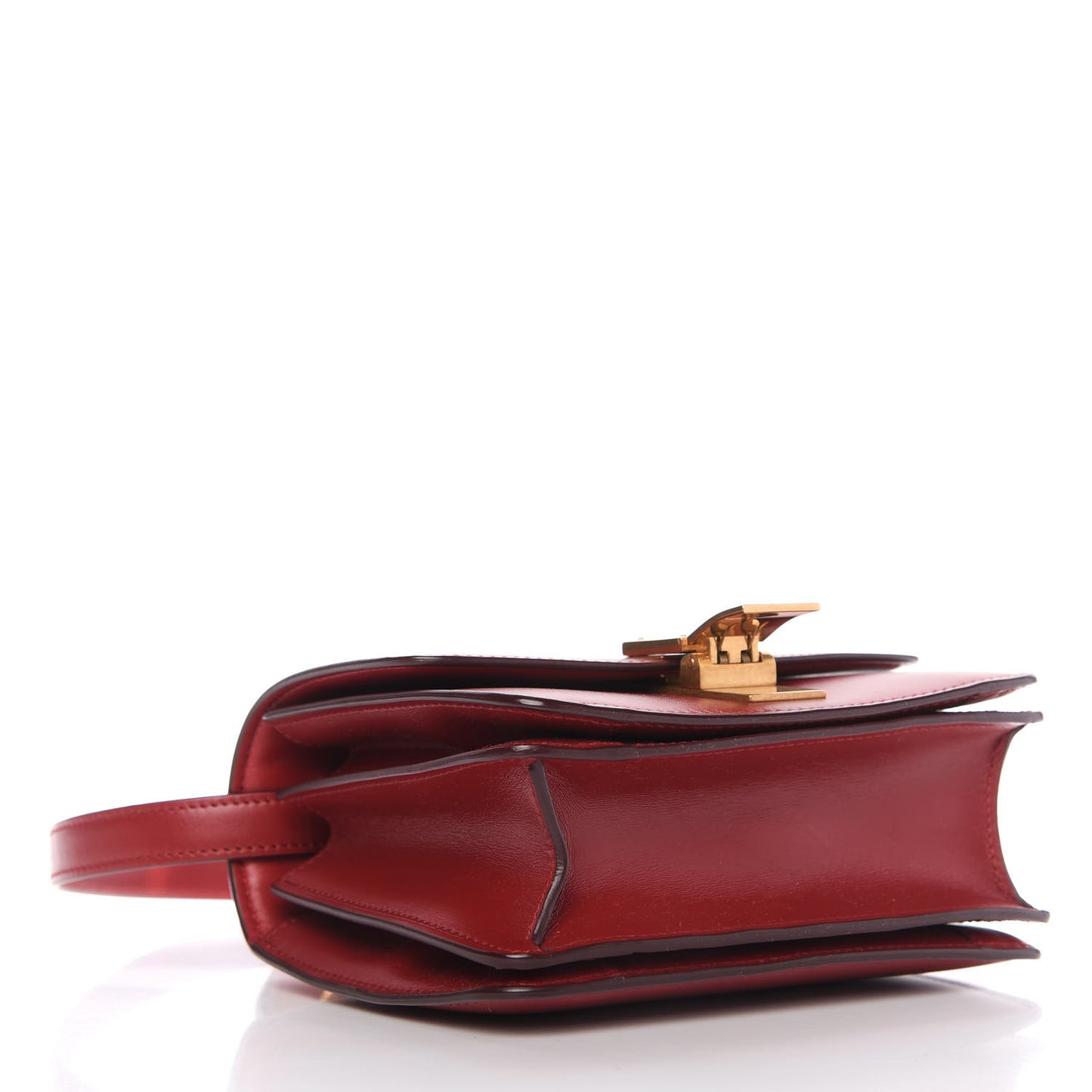 Box Calfskin Small Classic Box Flap Bag Red