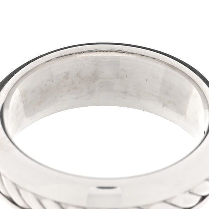 David Yurman Sterling Silver 8mm Cable Inset Band Ring 62 10 6 of 7