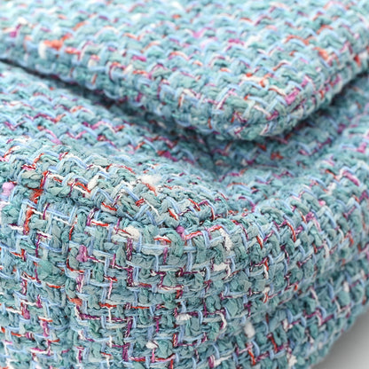 Chanel Tweed Quilted Medium Chanel 19 Flap Blue Multicolor 11 of 11