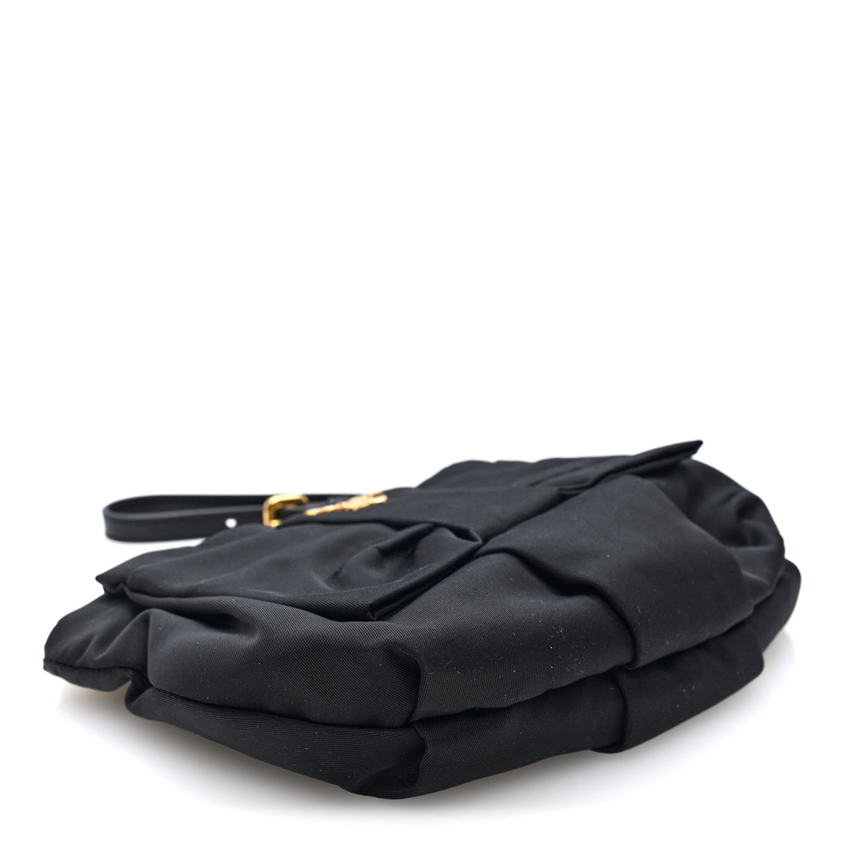 Prada Tessuto Nylon Bow Wristlet Black 4 of 7