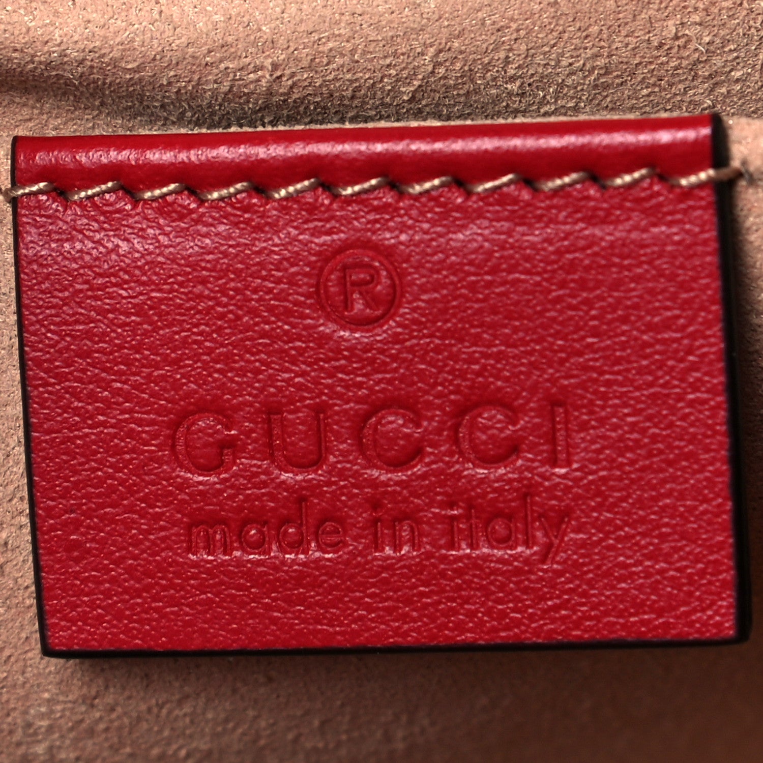 Gucci Calfskin Matelasse Mini GG Marmont Shoulder Bag Hibiscus Red 5 of 13