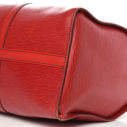 Louis Vuitton Epi Keepall 45 Castillan Red 8 of 14