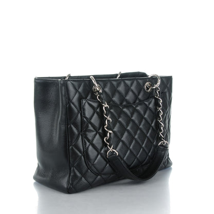 Chanel Caviar Quilted Grand Shopping Tote GST Black 3 of 7