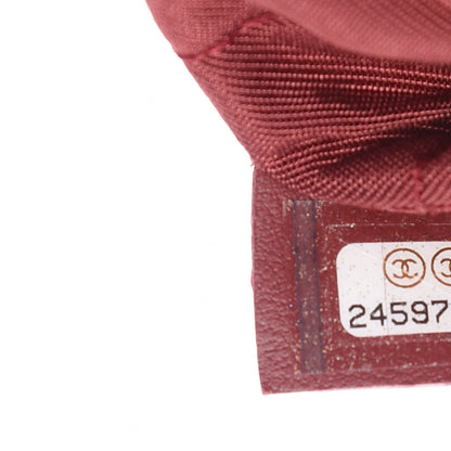 Chanel Caviar Quilted Medium Golden Class Pouch Dark Red 7 of 8