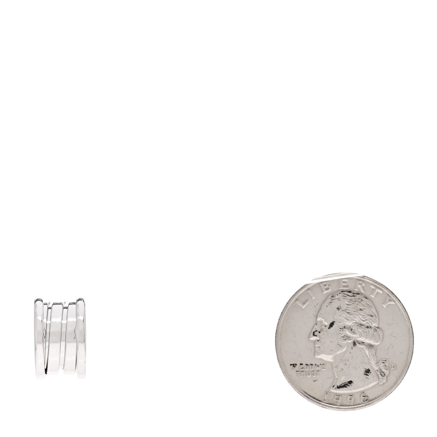 18K White Gold B.Zero1 Pendant