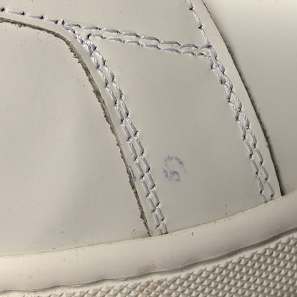 Saint Laurent Calfskin Metallic Ayers Signature Court Lips Sneakers 40.5 Optic White 12 of 12