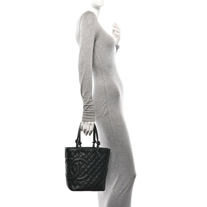 Chanel Calfskin Quilted Medium Cambon Tote Black 2 of 10