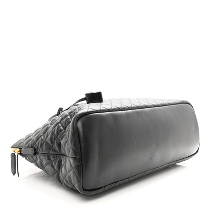 Saint Laurent Calfskin Quilted ES Giant Travel Bag Black 3 of 9
