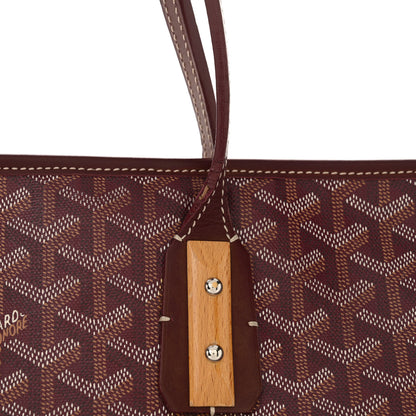 Goyard Goyardine Marquises Tote Burgundy 18 of 24