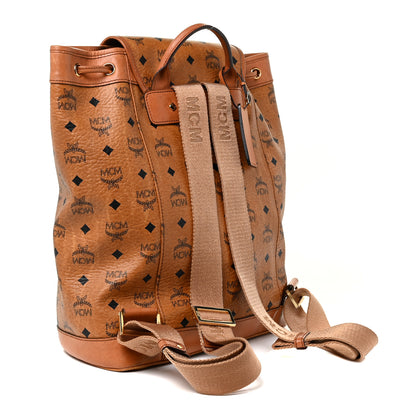 MCM Visetos Medium Vintage Pocket Backpack Cognac 3 of 26