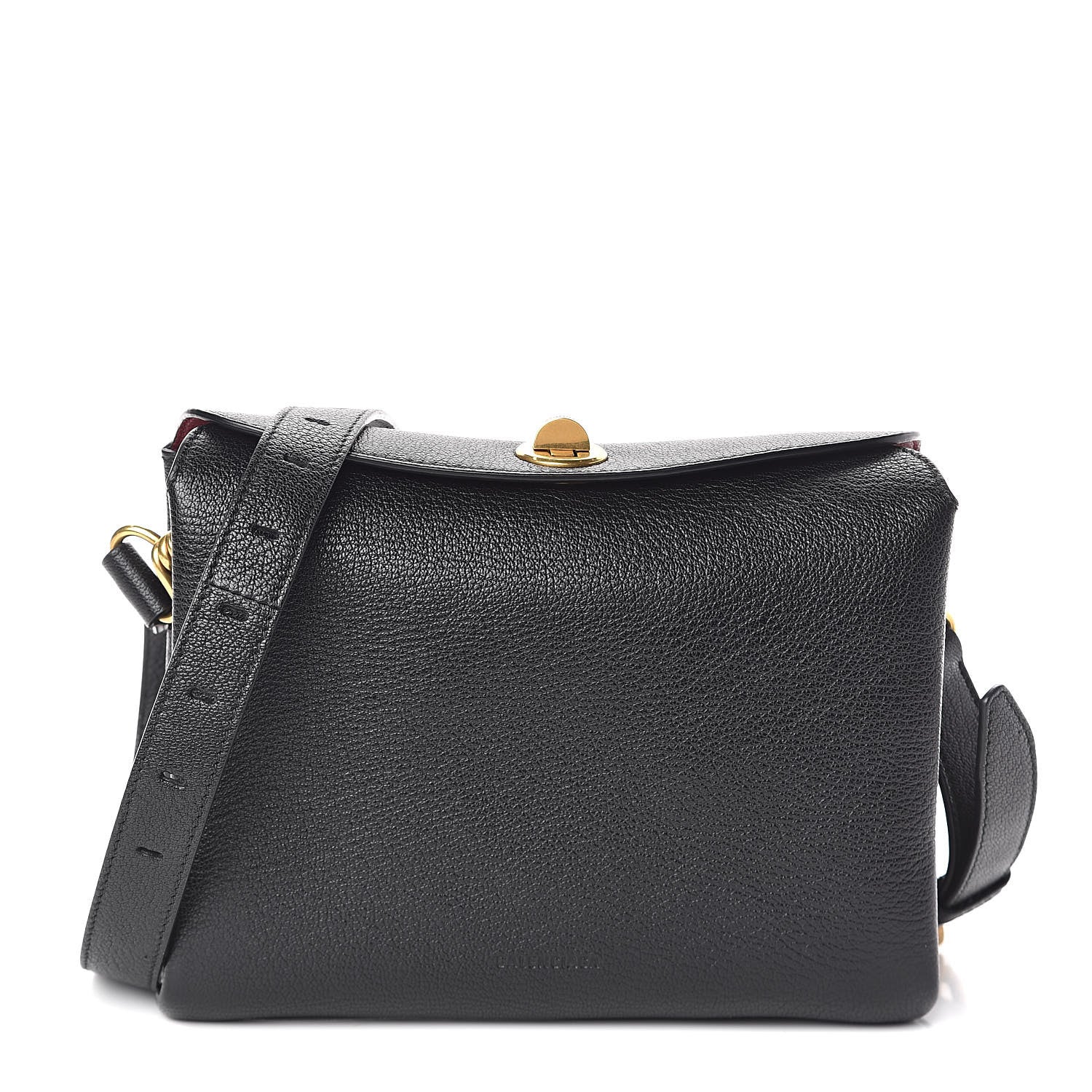 Balenciaga Shiny Grained Goatskin S Flap Bag Black 1 of 10