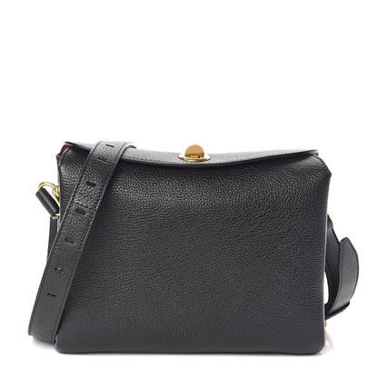 Balenciaga Shiny Grained Goatskin S Flap Bag Black 1 of 10