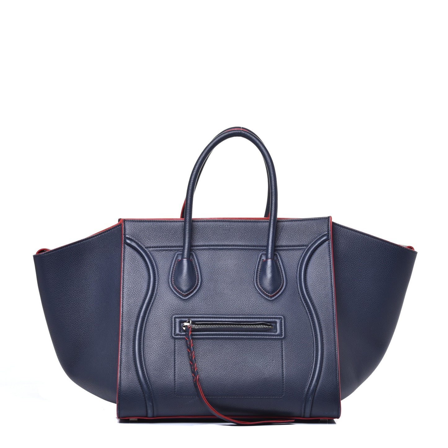 Baby Grained Calfskin Medium Phantom Luggage Steel Blue