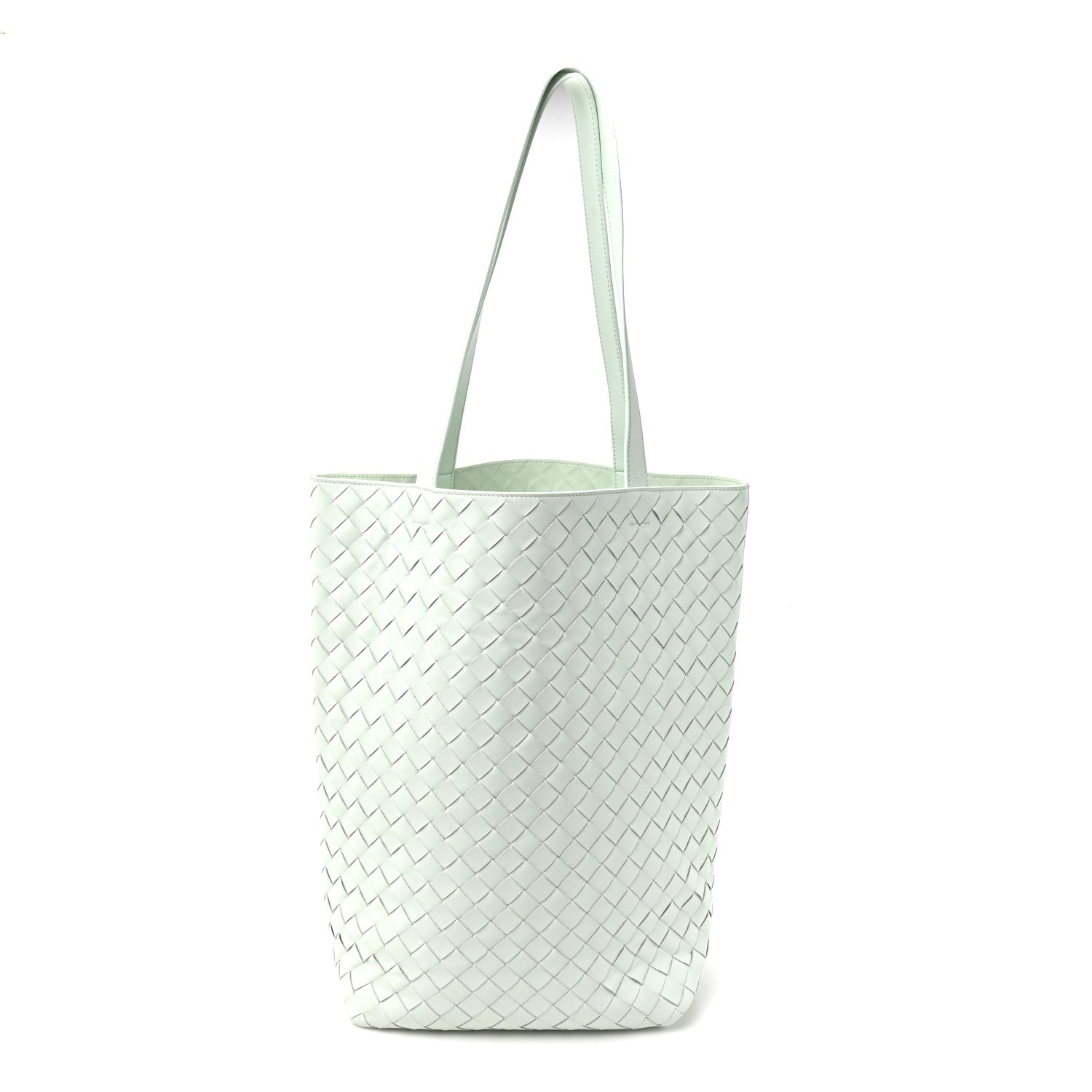 Bottega Veneta Calfskin Intrecciato Small Tote Bag Glacier 1 of 11