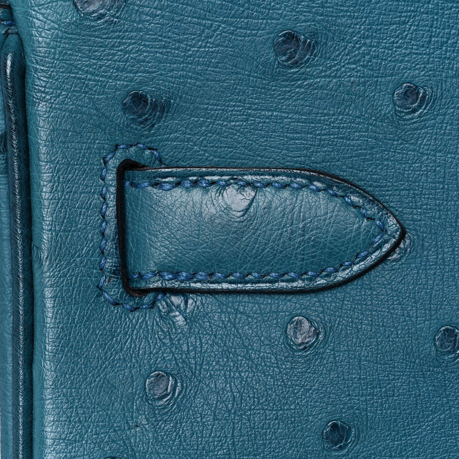 Hermes Ostrich Birkin 30 Cobalt 16 of 45