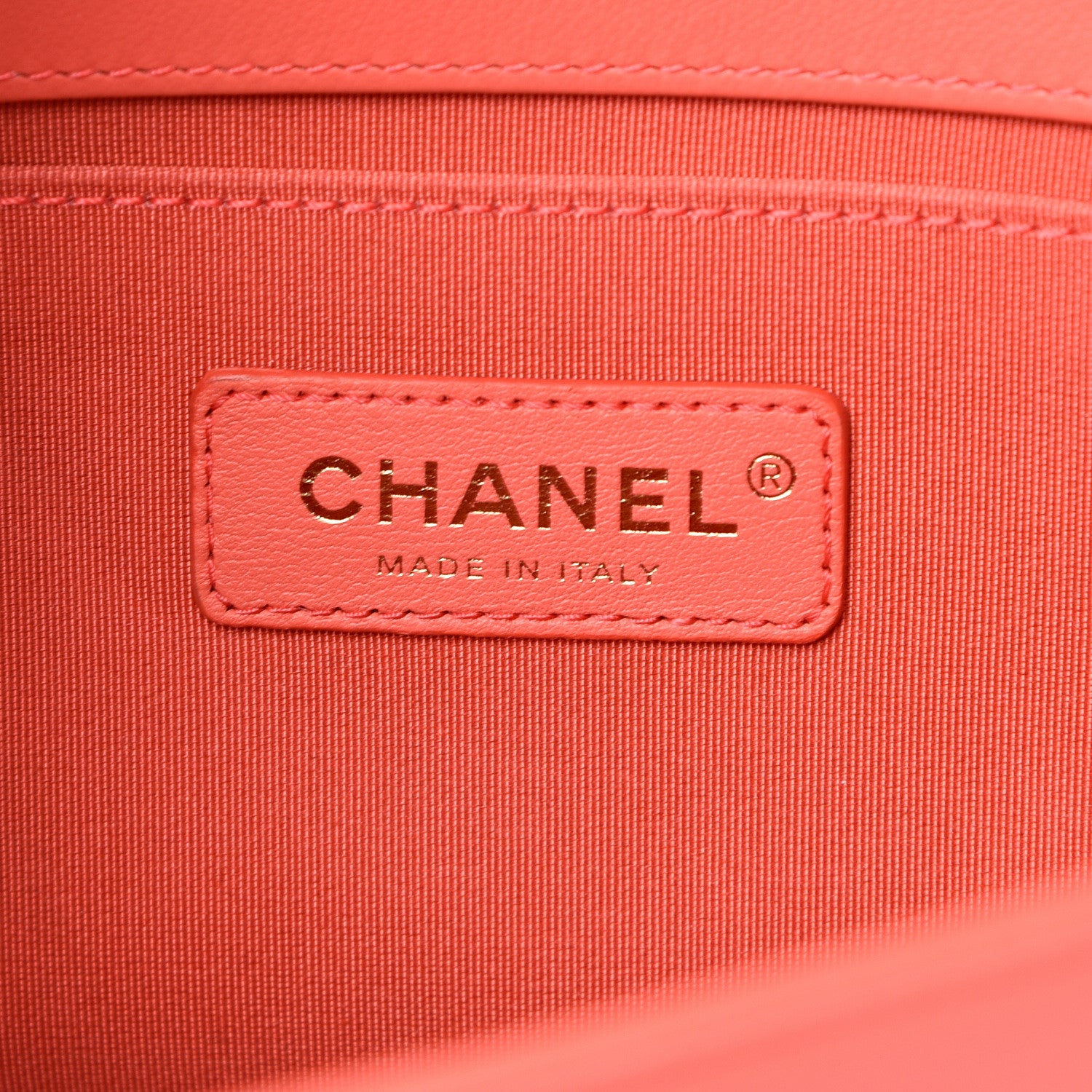 Chanel Lambskin Quilted Medium Boy Flap Coral 5 of 12
