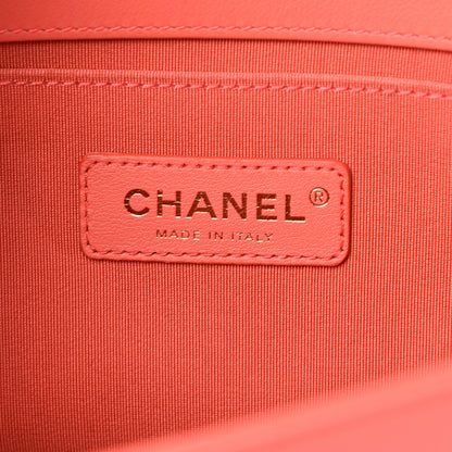 Chanel Lambskin Quilted Medium Boy Flap Coral 5 of 12