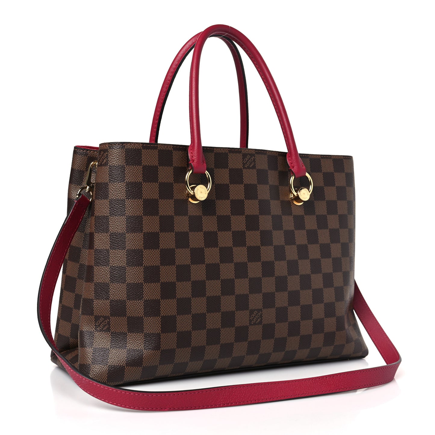 Damier Ebene LV Riverside Lie De Vin