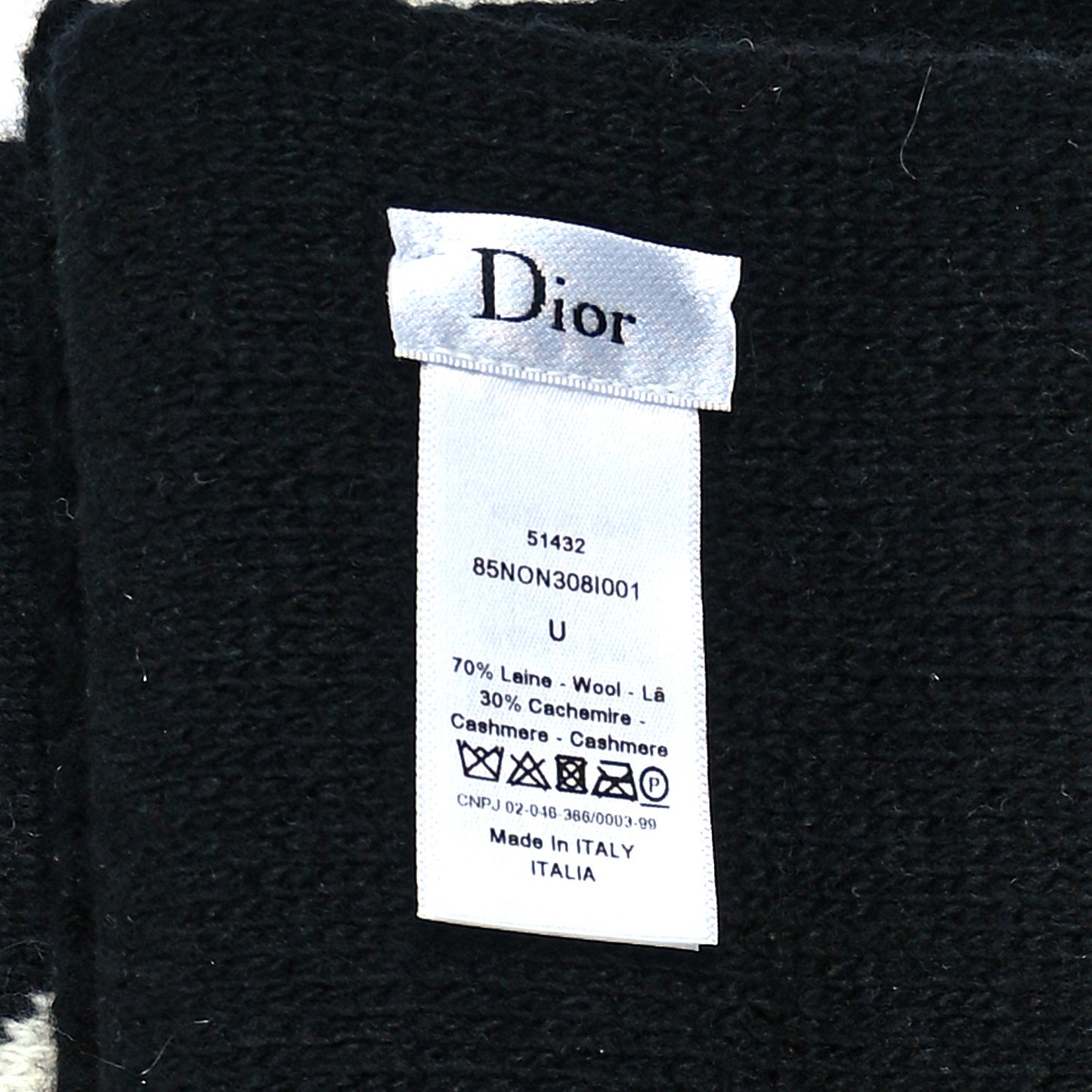 Wool Cashmere J'Adior Scarf