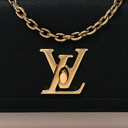 Louis Vuitton Calfskin Lockme Phone Chain Pouch Vanille Black 8 of 11