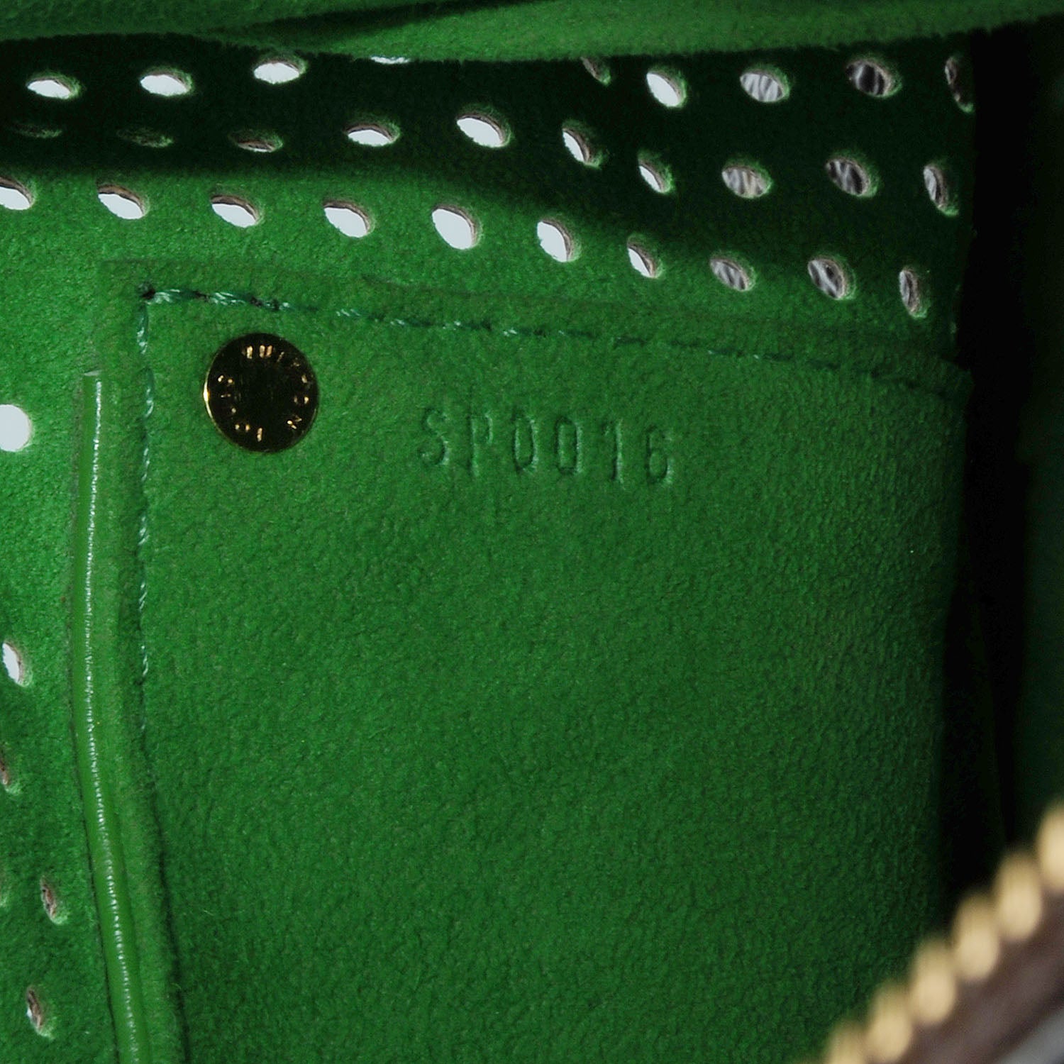 Louis Vuitton Monogram Perforated Speedy 30 Green 7 of 7