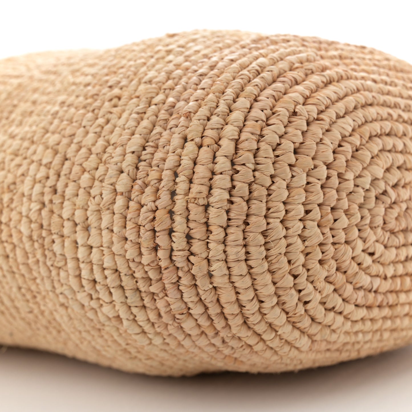 Raffia Mini Slit Tote Bag Natural Tan