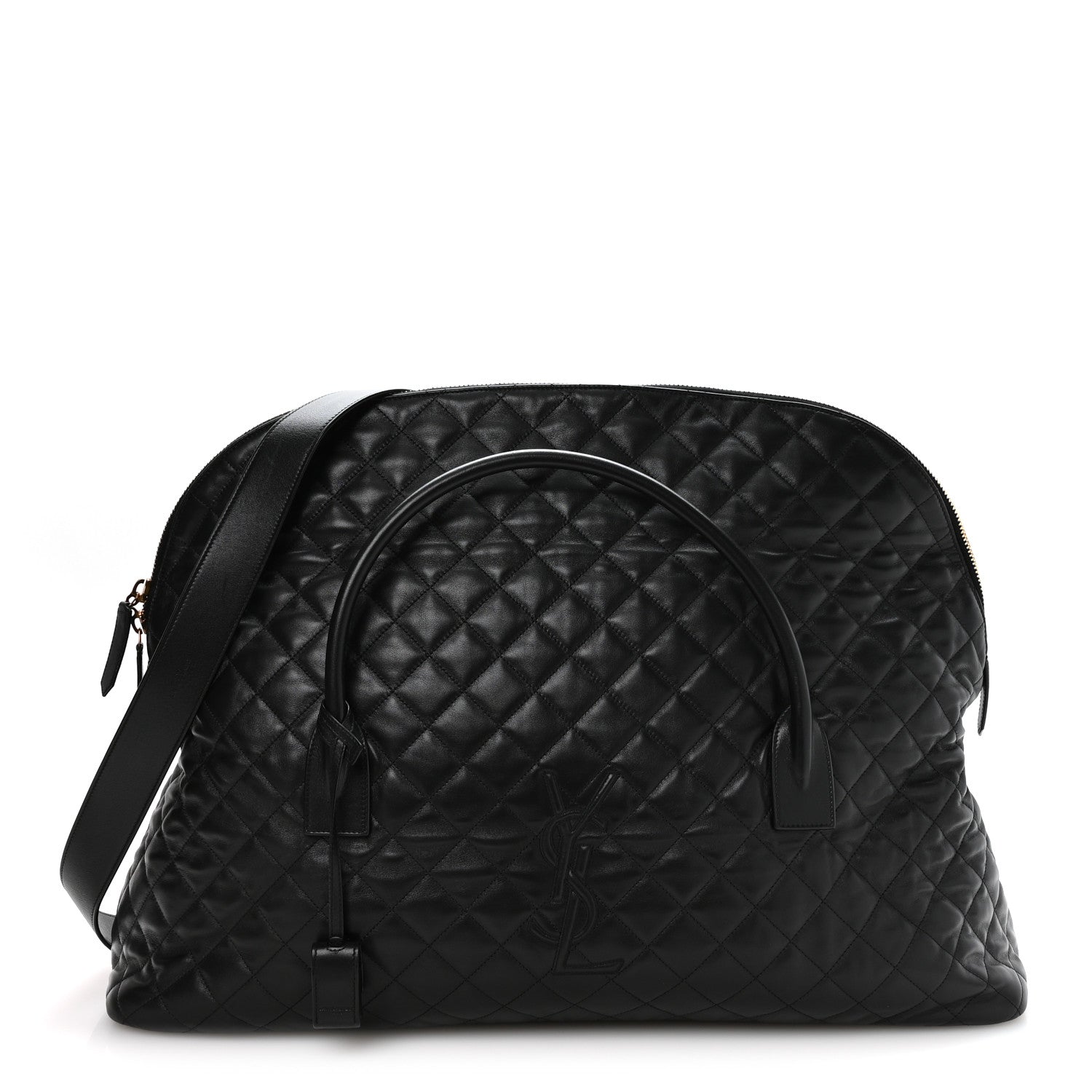 Saint Laurent Calfskin Quilted ES Giant Travel Bag Black 1 of 9