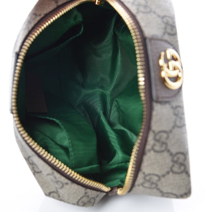 Gucci Soft GG Supreme Monogram Calfskin Medium Ophidia Cosmetic Case Beige Ebony New Acero 7 of 9
