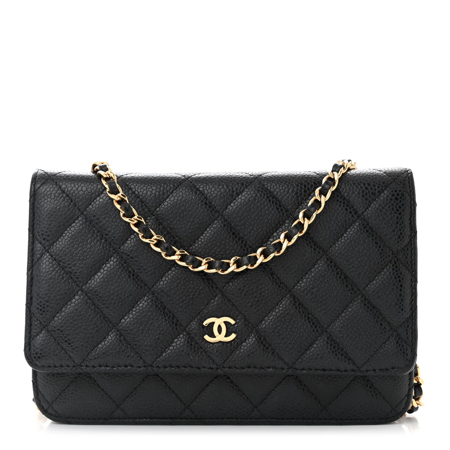 Chanel Caviar Quilted Wallet on Chain WOC Black 1 of 11