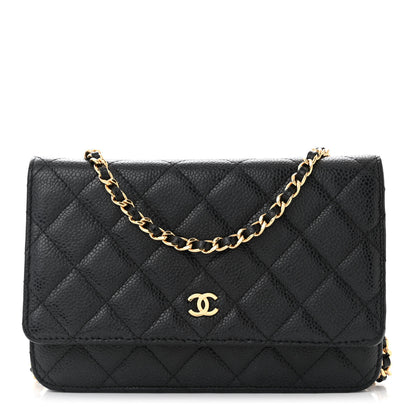 Chanel Caviar Quilted Wallet on Chain WOC Black 1 of 11