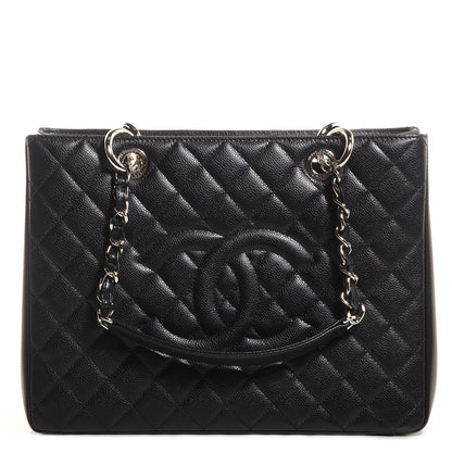 Chanel Caviar Grand Shopping Tote GST Black 1 of 8